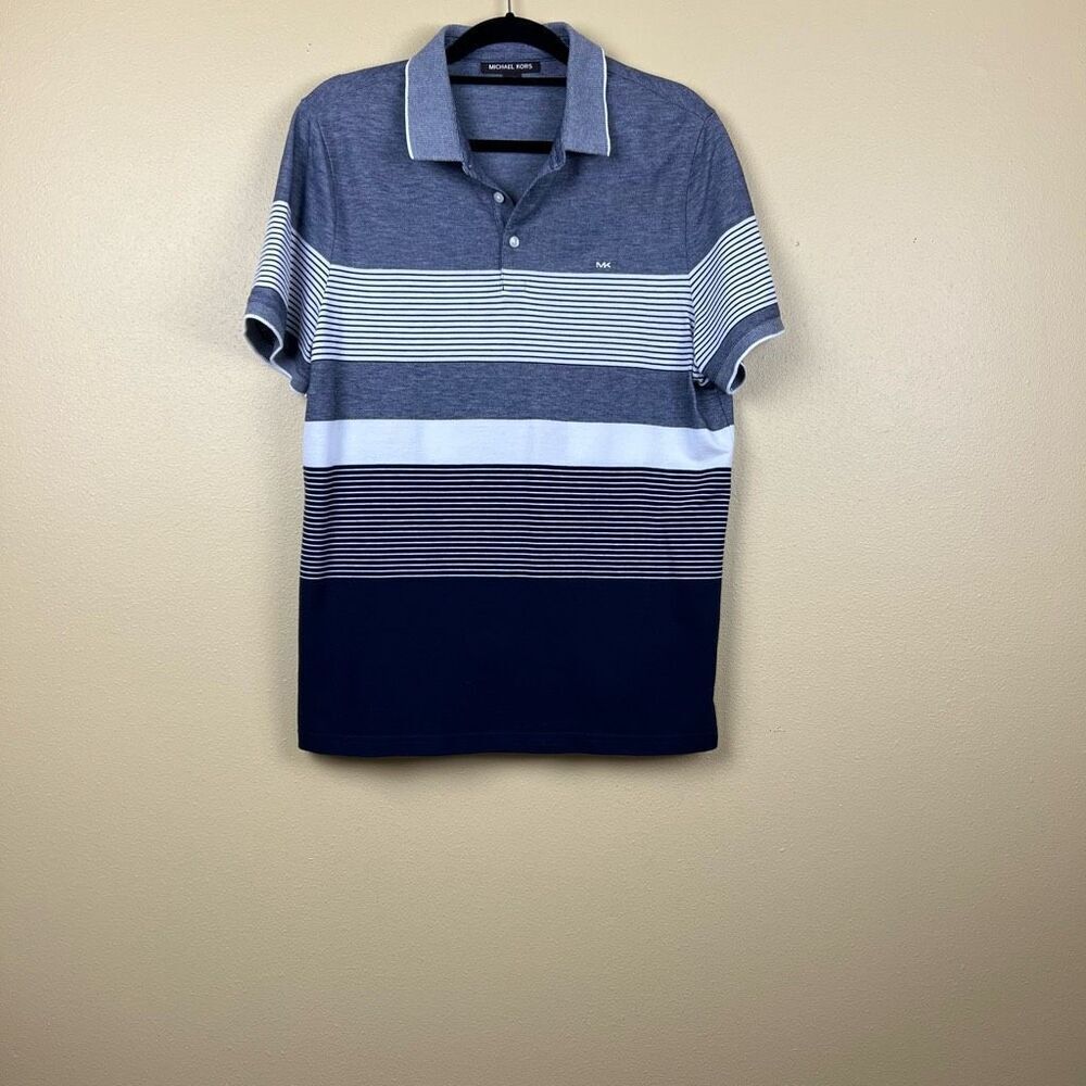 Michael Kors Polo Shirt Casual Shirt Men's Short-Sleeved T-Shirt Men's Size L